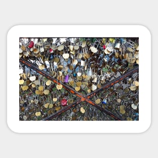 Paris love locks Sticker